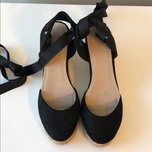 ASOS black Espadrilles wedges